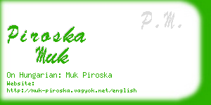 piroska muk business card